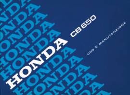 HONDA CB 650 – 1979 1985 - LIBRETTO USO E MANUTENZIONE EPOCA 
