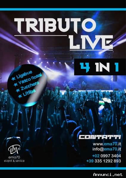 ANNI ’80 IL TRIBUTO MUSICA LIVE CONCERTI - PER EVENTI AZIENDALI - EVENTI PRIVATI - EVENTI PUBBLICI