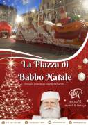 SUPER VILLAGGIO DI BABBO NATALE–SCIVOLO GONFIABILE CASETTA DI BABBO NATALE-GRANDE SFERA SCENOGRAFICA