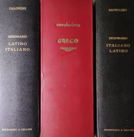 TRE VOCABOLARI DI LATINO E GRECO