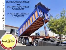 RIF.1218 SEMIRIMORCHIO BRENTA – 1999 – CASSONE RIBALTABILE POSTERIORE – COPRI SCOPRI