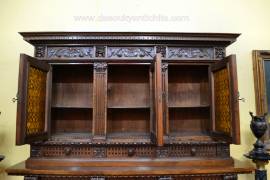 Libreria-credenza metà del XX secolo stile Rinascimento