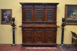 Libreria-credenza metà del XX secolo stile Rinascimento