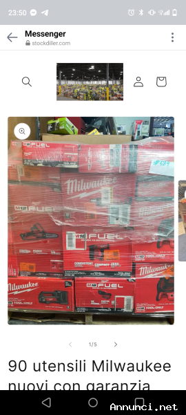 90 utensili Milwaukee nuovi con garanzia 1300