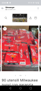 90 utensili Milwaukee nuovi con garanzia 1300