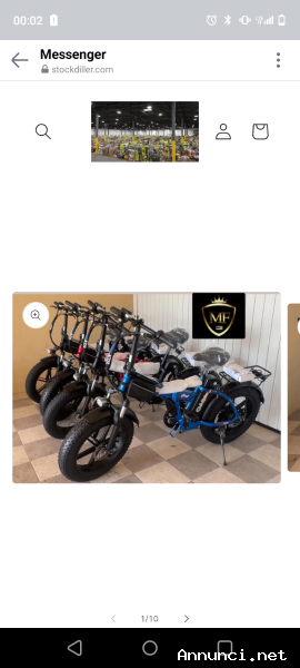 FAT BIKE MOTORE 500 WATT BATTERIA LG A LITIO 48V 16ah 699Wh