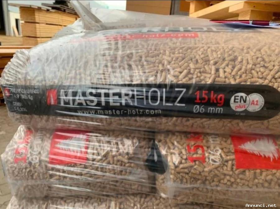 Pellet MASTERHOLZ pedana da 72 sacchi 15kh