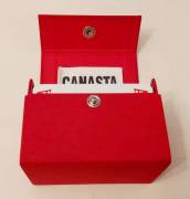 Cofanetto telato carte da Canasta Modiano Trieste 1980 con due mazzi sigillati come nuovo