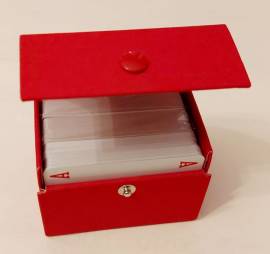 Cofanetto telato carte da Canasta Modiano Trieste 1980 con due mazzi sigillati come nuovo