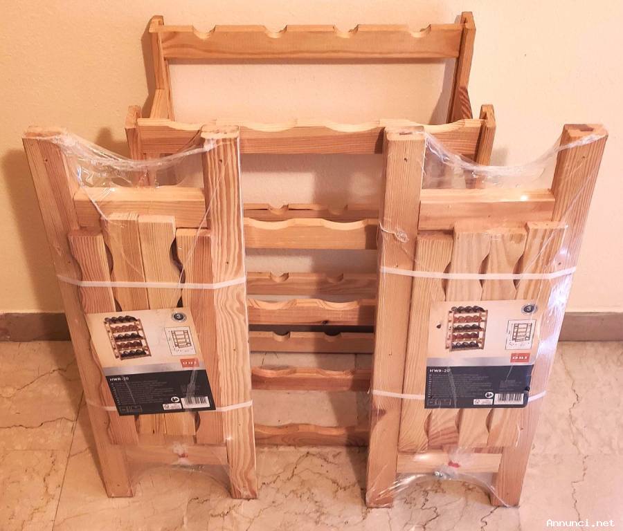 CANTINETTE PORTAVINO IN LEGNO.