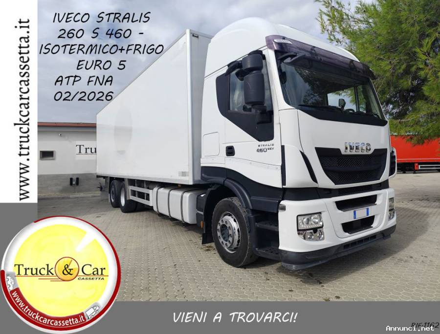 RIF.1162 IVECO STRALIS 260 S 460 – 2013 – ISOTERMICO + GRUPPO FRIGO – ATP FNA 02/2026 – EURO 5