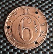 Antica Medaglia placca rame bollo imposta, diametro cm.5 peso gr.39 .Vendo a Euro 58 . Gradito conta