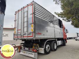 RIF.1205 DAF XF 105.510 – 2011 – 3 ASSI – CASSONE RIBALTABILE TRILATERALE IN ACCIAIO INOX (2019) CON