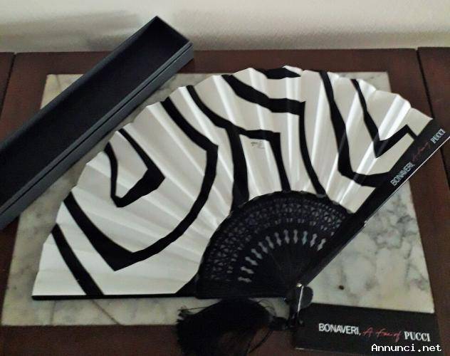 Ventaglio Bonaveri A Fan firmato Emilio Pucci realizzato per il Pitti Uomo Firenze del Giugno 2018 ,