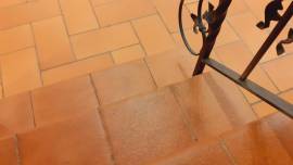 Trattamento pulizia cotto, rinnovo restauro di pavimenti e gradini in cotto