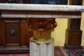 Coppia di colonne-piedistalli in marmo stile Impero