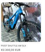 PIVOT SHUTTLE  AM SLX