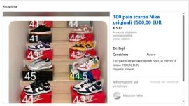 100 PAIA SCARPE NIKE ORIGINALI
