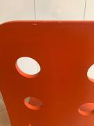 Sedia ufficio IKEA JULES in legno rosso con ruote