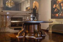 Tavolo in noce massello più esclusivo d’Europa - THE TABLE-NoceArgento