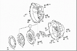 FORCELLA FRIZIONE MERCEDES 601 60 ,611/208D-410D GD461 6022900329