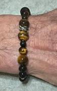 Braccialetti uomo artigianali in pietre semipreziose e argento Balinese 