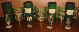 Robert Harrop Designs vintage , n° 4 figurine serie cani sembianze umane ,Country Companions Shropsh