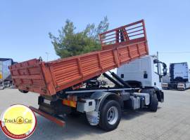 RIF.1232 IVECO EUROCARGO 140 E 22 – 2008 – GANCIO SCARRABILE BOB DA 12 TON – CASSONE CON SPONDE APRI