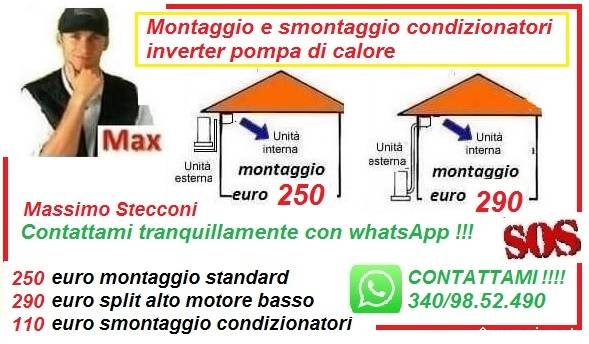 Montaggio condizionatore Ardea colle Romito e litorale
