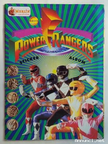 ALBUM FIGURINE POWER RANGERS COMPLETO ED.MERLIN COLLECTIONS, 1994.