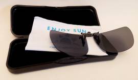 Clip - on da sole FISSO Polarizzato Centro Style con astuccio elegante