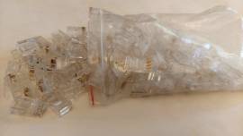 100 connettori RJ45 per terminare i cavi Ethernet, collegare dispositivi