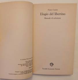 Elogio del libertino. Manuale di seduzione di Franco Cuomo 1°Ed:Newton Compton, 1993 come nuovo Elogio del libertino. Manuale di seduzione di Franco Cuomo 1°Ed:Newton Compton, 1993 come nuovo