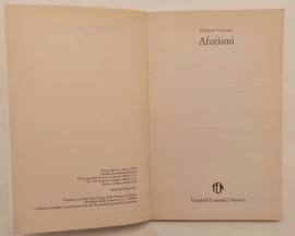 Aforismi di Roberto Gervaso 1°Ed.Newton Compton, 1994 come nuovo Aforismi di Roberto Gervaso 1°Ed.Newton Compton, 1994 come nuovo