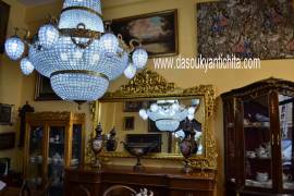 Lampadario stile Impero cm.170 a 20 luci 