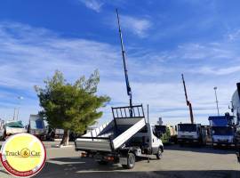 RIF.1266 IVECO DAILY 35 C 16 – 2022 – CASSONE RIBALTABILE TRILATERALE + GRU NUOVA DN A 3 SFILI IDRAU