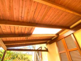 Tettoia in legno mt 6,50x3 fatta su misura
