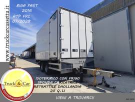 RIF.1313 RIMORCHIO BIGA FAST – 2016 – FURGONE ISOTERMICO CON GRUPPO FRIGO E SPONDA RETRATTILE DHOLLA