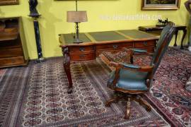 Scrivania diplomatica stile Chippendal cm. 160