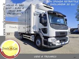 VOLVO FL 280 – 2021 – ISOTERMICO FRIGO ATP FRC 01/2027 – SPONDA RETRATTILE DHOLLANDIA 30 Q.LI – EURO