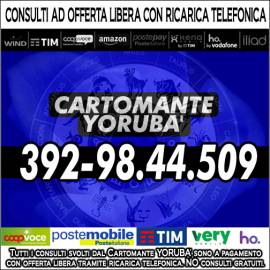 Consulto completo su appuntamento e al telefono. Il Cartomante YORUBA'