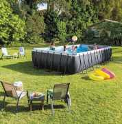 Piscina fuori terra Intex Frame rettangolare grande 732x366x132