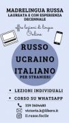 LEZIONI DI RUSSO, UCRAINO e ITALIANO - Corso di Russo su Whatsapp