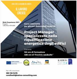 Project Manager specializzato nella riqualificazione energetica degli edifici