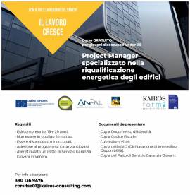 Project Manager specializzato nella riqualificazione energetica degli edifici