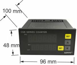 Contaimpulsi conta pezzi 220 V + sensore a induzione , rileva oggetti matallici a 4 mm