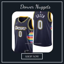 Maglia Denver Nuggets JaMychal Verde NO 0 City 2021-22 Blu