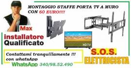 Montaggio lampadario, ventilatore o staffe TV Roma