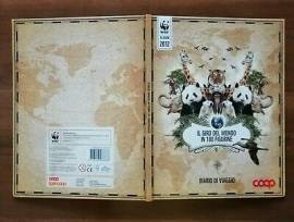 Il giro del Mondo in 180 figurine 2012 WWF album con 149 figurine attaccate  Supermercati Coop nuovo