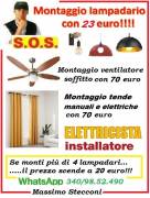 Montaggio ventilatore a soffitto a Roma 70 euro 
